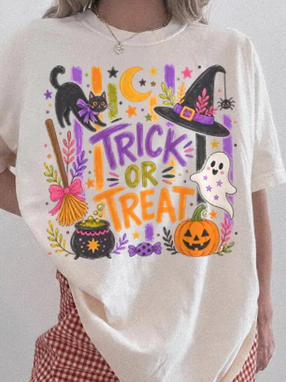 Cute Halloween Tee, Spooky Season Fall Vibe Tee, Gift For Halloween